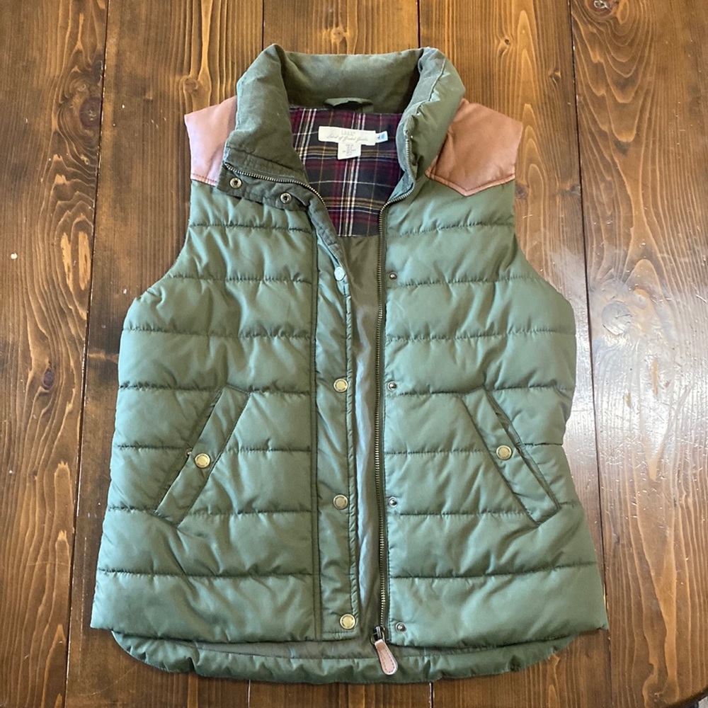 H&M | L.O.G.G. Dark Olive Puffer Vest